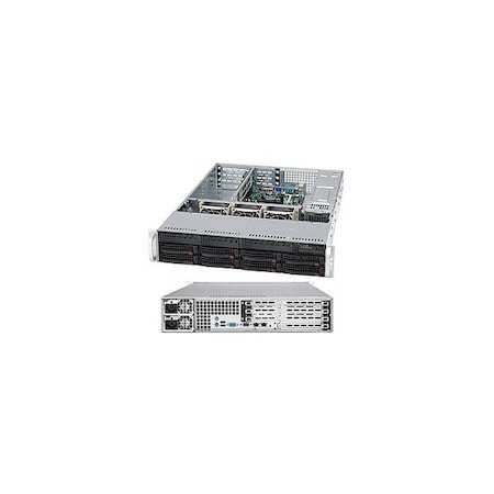 Supermicro 720W 2U Rackmount Server Chassis (Black) CSE-825TQ-R720UB